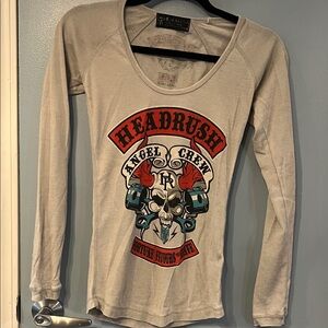 Headrush Women's Gray Long Sleeve Top
